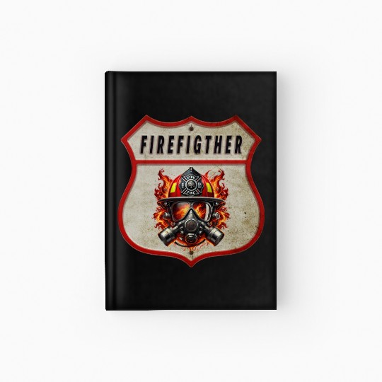 Fire Brigade Coat Of Arms Hardcover Journal