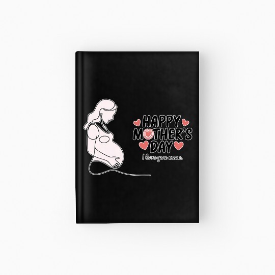 "Happy Mother’s Day – Minimalist Mom Design" Hardcover Journal