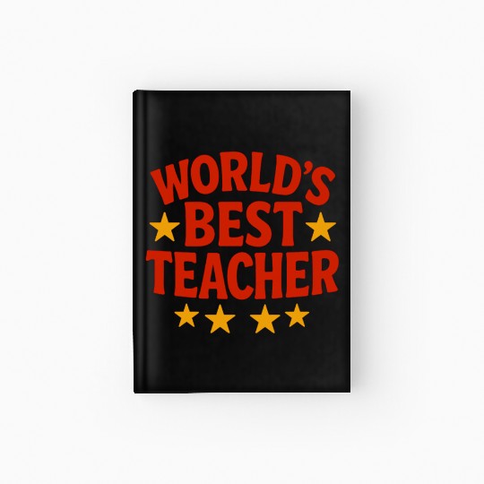 Worlds Best Teacher Hardcover Journal