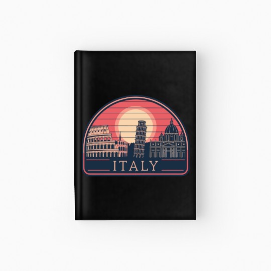 Iconic Italy Landmarks at Sunset Hardcover Journal