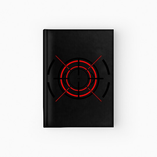 Futuristic Fighter Jet Crosshair Hardcover Journal