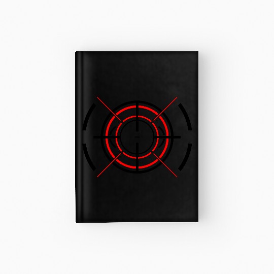 Futuristic Fighter Jet Crosshair Hardcover Journal