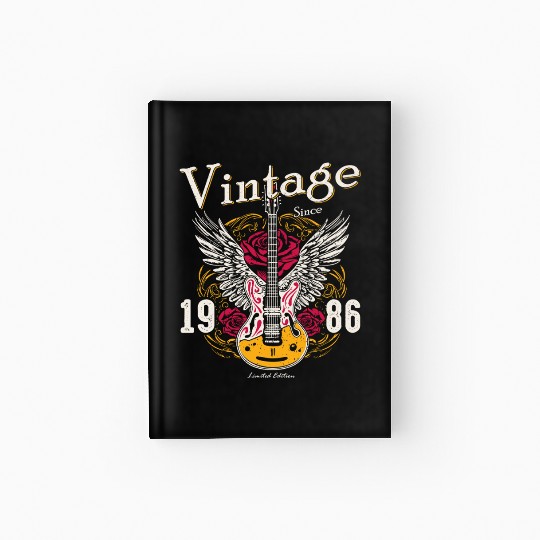 Vintage Since 1986 – Rocking 39 Years Loud Hardcover Journal