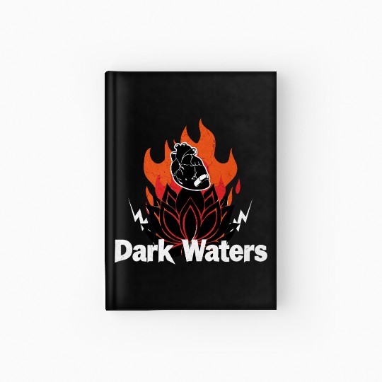 Black Lotus Fire Rock Hardcover Journal