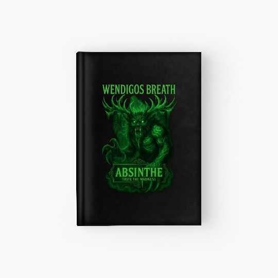 Wendigos Breath Absinthe Mock Liquor Hardcover Journal