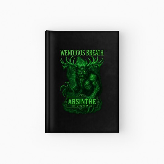 Wendigos Breath Absinthe Mock Liquor Hardcover Journal