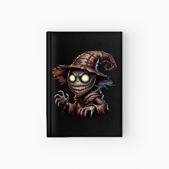 Evil Scarecrow Witch – Creepy Halloween Horror Hardcover Journal