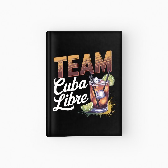 Cocktail Bartender Team Cuba Libre Hardcover Journal