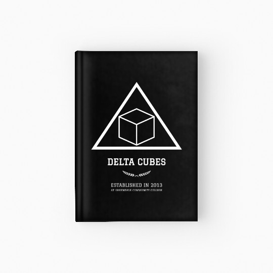 DELTA CUBES (white lettering) Hardcover Journal