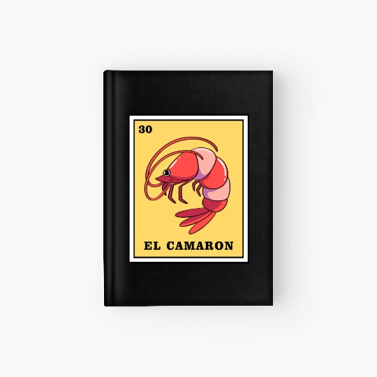 Mexican Lottery Card Game El Camaron Hardcover Journal