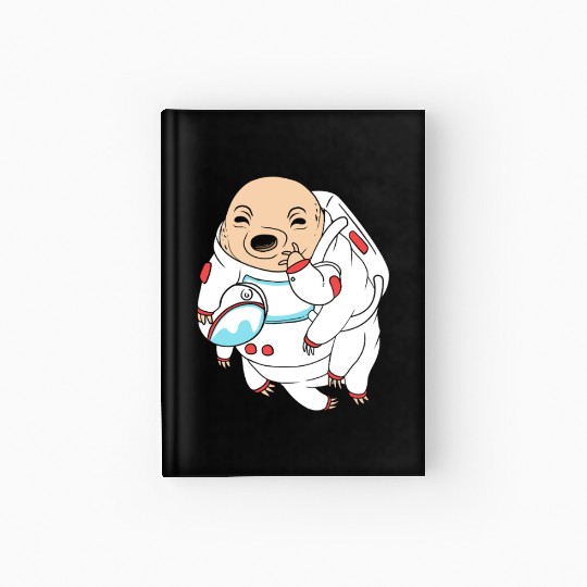 Water Bear Lover Tardigrade Astronaut Hardcover Journal