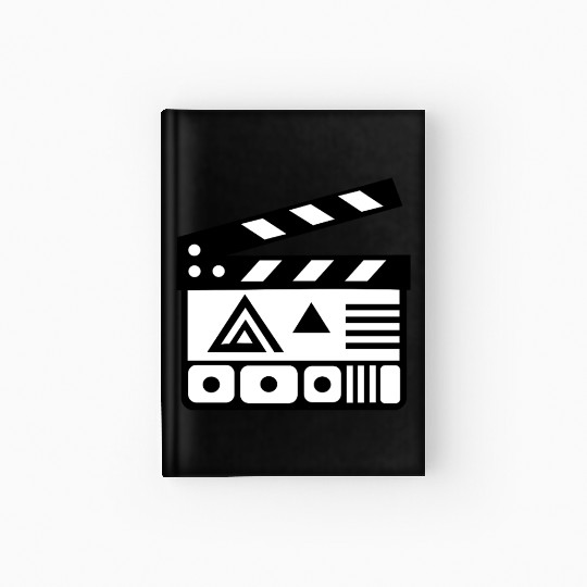 Film Clapboard Icon – Cinematic Design Hardcover Journal