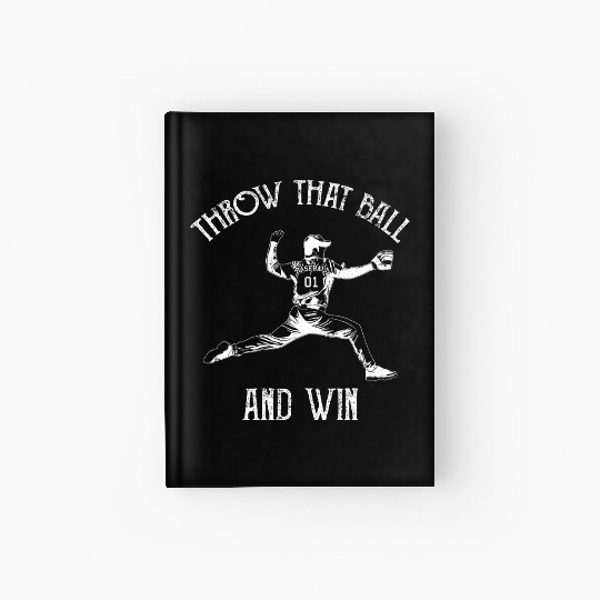 Baseball Pitcher Hardcover Journal