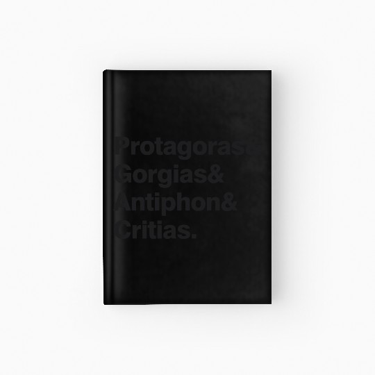 The Sophist Quartet – Minimalist Philosophy Design Hardcover Journal