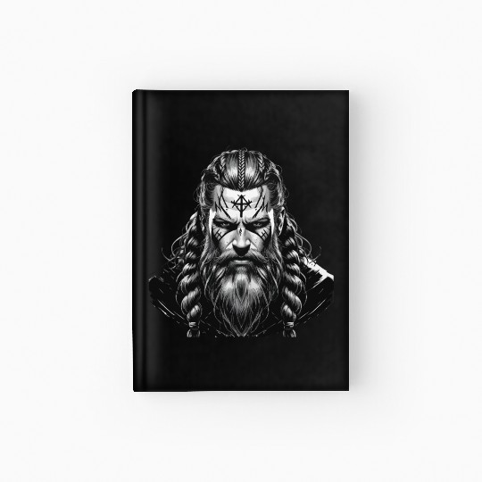 Viking Warrior Man Odin Thor Norman Walhalla Hardcover Journal