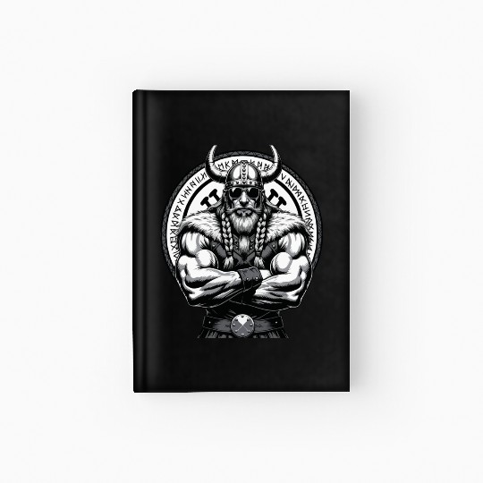 Viking Warrior Man Odin Thor Norman Walhalla Hardcover Journal