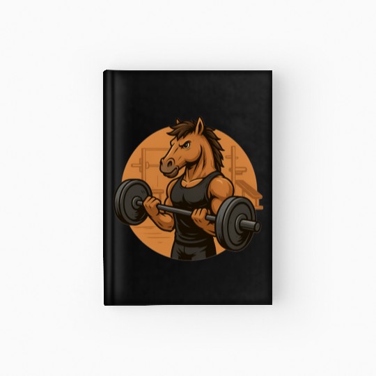 Horsepower Gains – Muscular Gym Horsa Design Hardcover Journal
