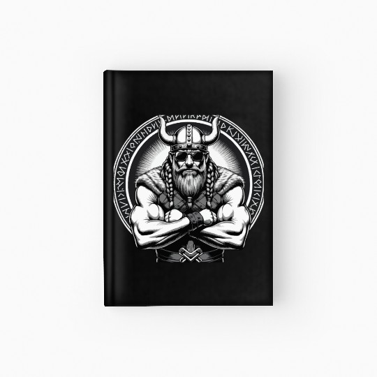 Viking Warrior Man Odin Thor Norman Walhalla Hardcover Journal