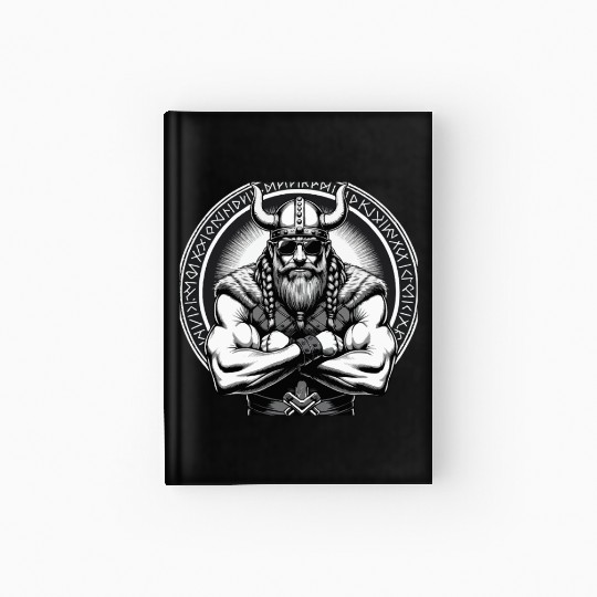Viking Warrior Man Odin Thor Norman Walhalla Hardcover Journal