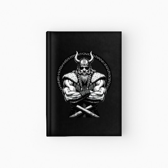 Viking Warrior Man Odin Thor Norman Walhalla Hardcover Journal
