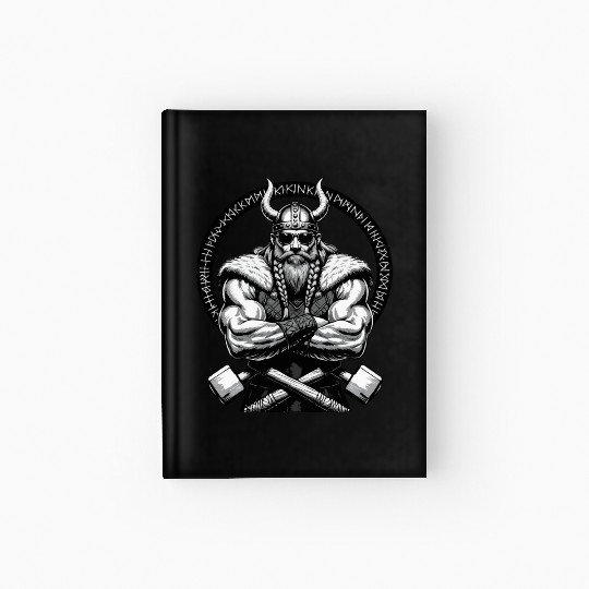 Viking Warrior Man Odin Thor Norman Walhalla Hardcover Journal