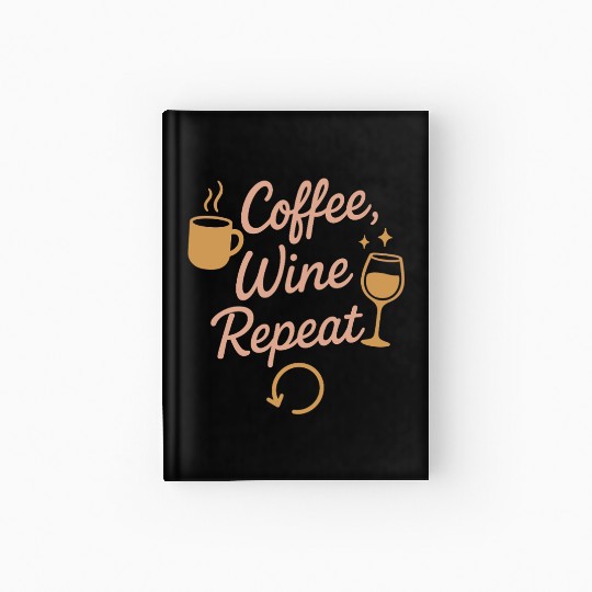 Single Mom Life Chaos Coordinator Wine Coffee Hardcover Journal