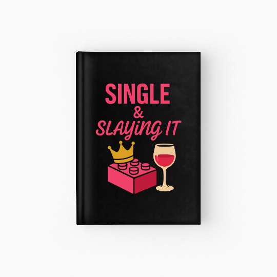 Single Mom Life Chaos Coordinator Wine Coffee Hardcover Journal