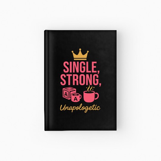 Single Mom Life Chaos Coordinator Wine Coffee Hardcover Journal