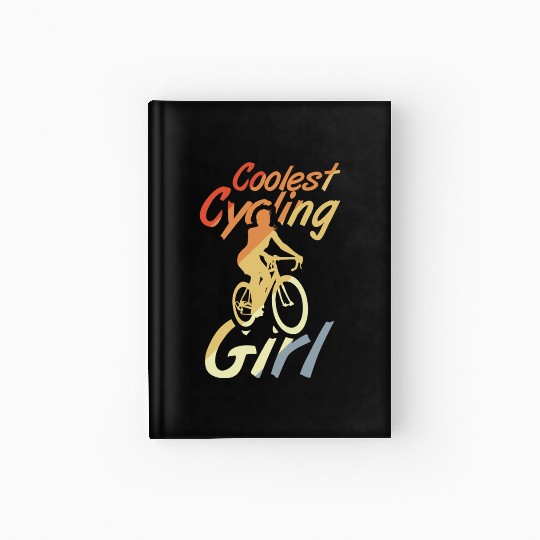 Coolest Cycling Girl Hardcover Journal
