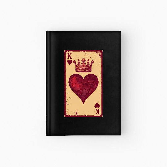 Vintage King of Hearts Hardcover Journal