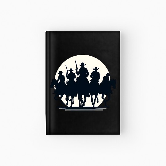 Western Sunset Horseback Ride Hardcover Journal