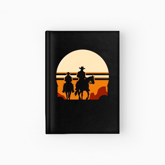 Western Riders: Sunset Silhouette Hardcover Journal