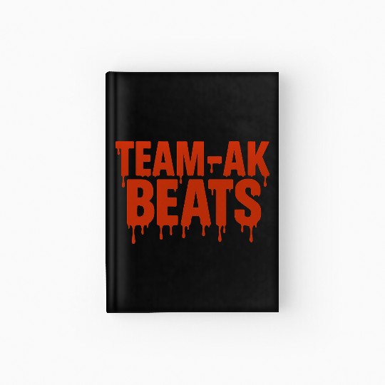Red TEAM-AK BEATS Hardcover Journal