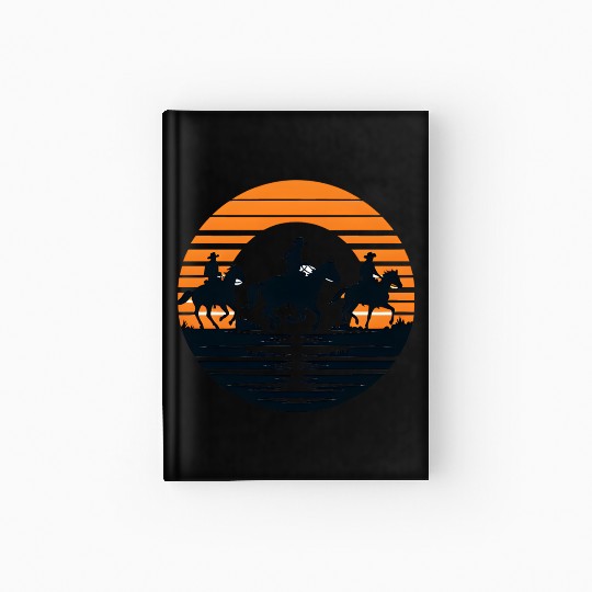 Equestrian Sunset Silhouette Hardcover Journal