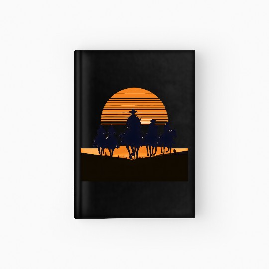 Western Sunset Cowboy Hardcover Journal