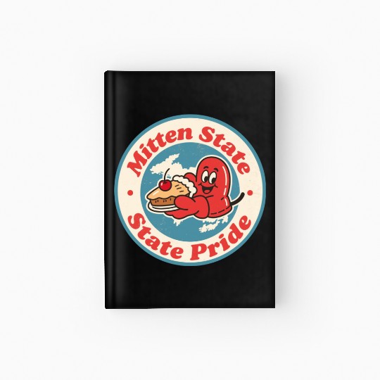 Great Lakes Charm Michigan Mitten Vintage Style Hardcover Journal