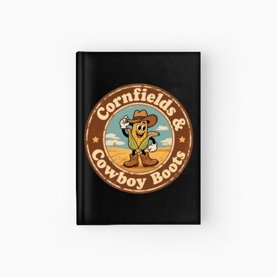 Heart of Nebraska Cornfield Charm Vintage Style Hardcover Journal