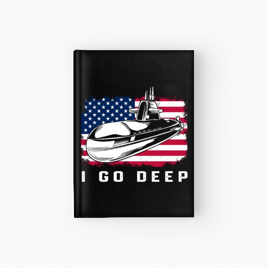 Patriotic American Submarine Veteran Hardcover Journal