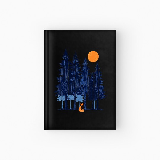 Fox in Sunset Forest Hardcover Journal