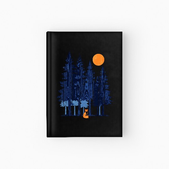 Fox in Sunset Forest Hardcover Journal