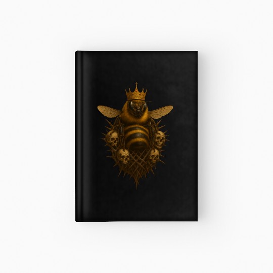 Queen Bee - Gothic Insect Ruler Hardcover Journal