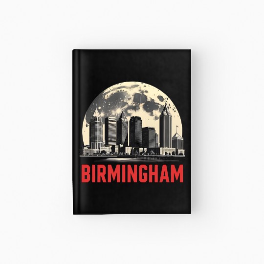Birmingham City Albm Skyline Full Moon Hardcover Journal