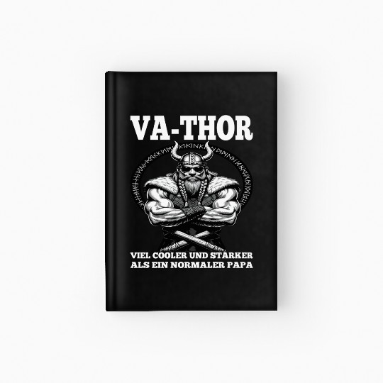 Viking Warrior Man Odin Thor Norman Walhalla Hardcover Journal