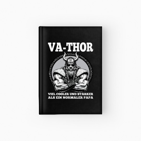 Viking Warrior Man Odin Thor Norman Walhalla Hardcover Journal