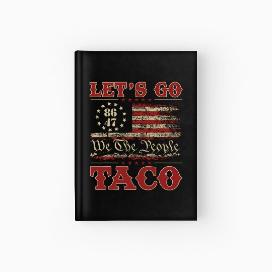 Let’s Go Taco American Flag Hardcover Journal