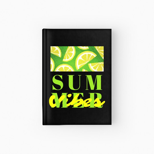 Lemon Fresh Summer Mood – Minimalist Citrus Art Hardcover Journal