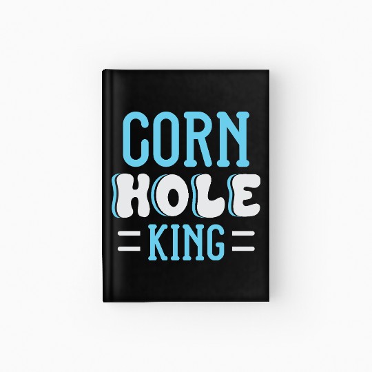 Cornhole King Distressed Badge Hardcover Journal