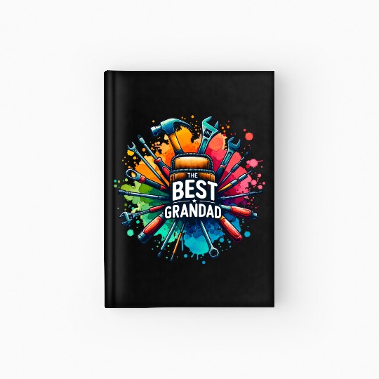 Best Grandad Ever tools design Hardcover Journal