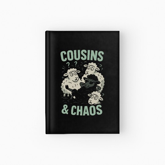 Funny Black Sheep Cousin Quirky Family Outcast Hardcover Journal