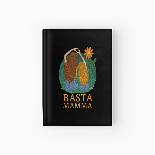 Best Mom Embroidered Style - Mother and Daughter Hardcover Journal